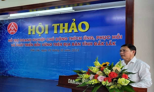 Phó Chủ tịch Thường trực UBND tỉnh Đắk Đắk – Nguyễn Tuấn Hà chủ trì hội thảo